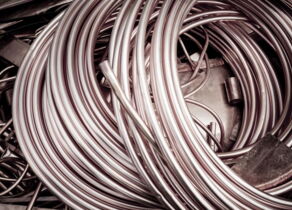 Impression von Metall-Schrott